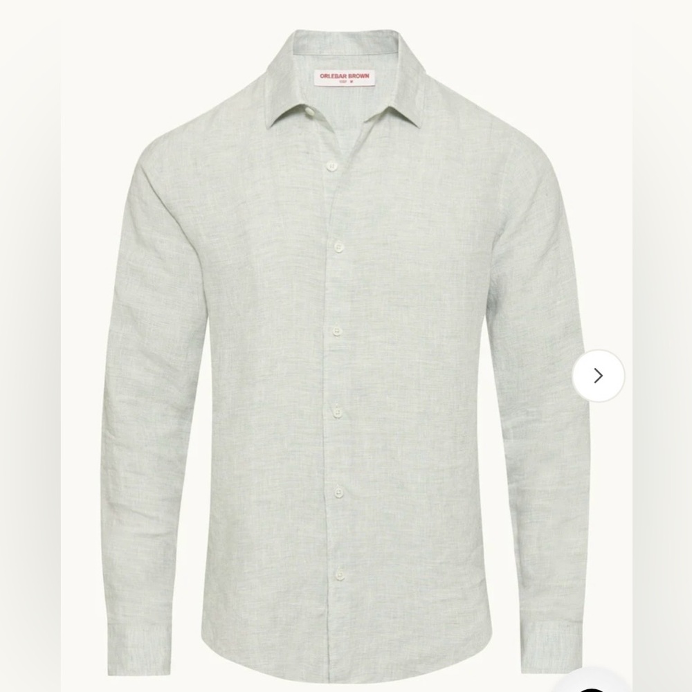 Orlebar Brown | Giles Smart Linen Shirt | Clay | Men’s‎ Size Small | NWT